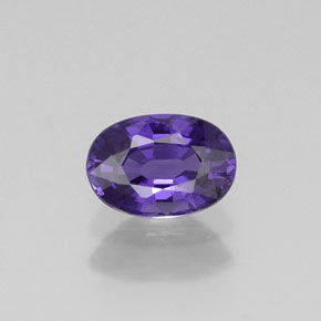 Saphir violet naturelle coupe ovale, 0,65 ct, VVS-VS