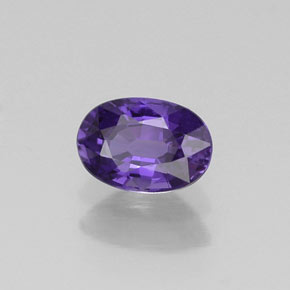 Saphir violet naturelle coupe ovale, 0,65 ct, VVS-VS