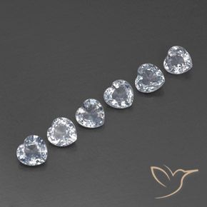 Shop natural 1.98ct Blanc bleuâtre Saphir gems, Cœur, from Sri Lanka at GemSelect. In stock, global shipping!
