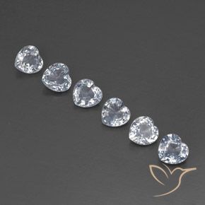Shop natural 1.98ct Blanc bleuâtre Saphir gems, Cœur, from Sri Lanka at GemSelect. In stock, global shipping!