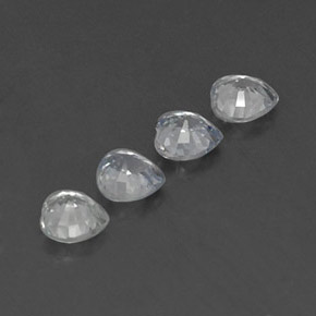 Achetez naturel ct blanc saphir gems, forme de coeur, en provenance sri lanka (ceylan) chez gemselect. en stock, livraison internationale!