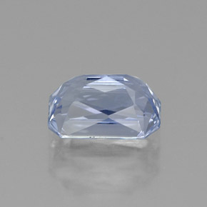 Saphir bleue naturelle taille émeraude, 1,27 ct, VVS