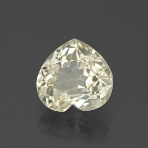 Saphir jaune naturelle forme de coeur, 1,68 ct, VVS