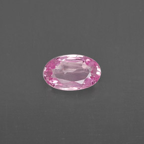 Saphir rose naturelle coupe ovale, 0,29 ct, VVS-VS