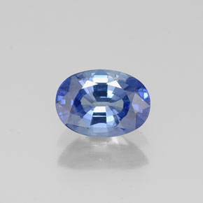 Saphir bleue naturelle coupe ovale, 0,96 ct, VS