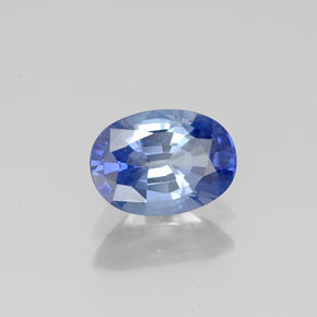 Saphir bleue naturelle coupe ovale, 0,96 ct, VS
