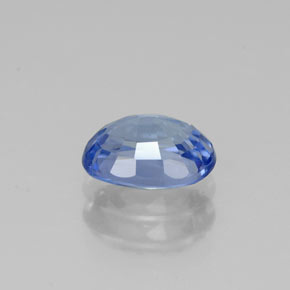 Saphir bleue naturelle coupe ovale, 1,18 ct, VS