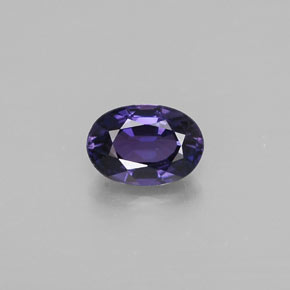 Saphir violet naturelle coupe ovale, 0,59 ct, VVS