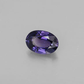 Saphir violet naturelle coupe ovale, 0,59 ct, VVS
