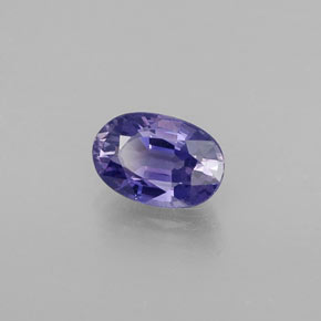 Saphir bleue naturelle coupe ovale, 0,67 ct, VVS