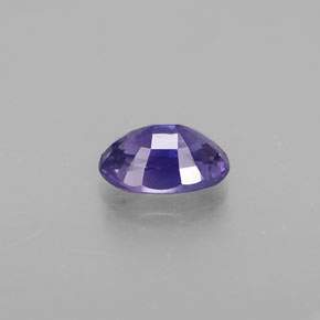 Saphir bleue naturelle coupe ovale, 0,67 ct, VVS