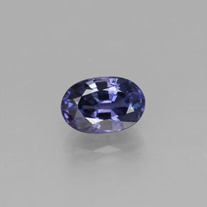 Saphir violet naturelle coupe ovale, 0,68 ct, VS-SI