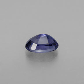 Saphir violet naturelle coupe ovale, 0,68 ct, VS-SI