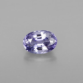 Saphir violet naturelle coupe ovale, 0,74 ct, VVS