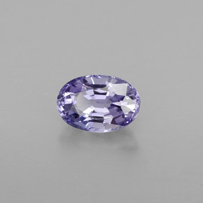 Saphir violet naturelle coupe ovale, 0,74 ct, VVS
