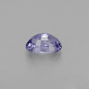 Saphir violet naturelle coupe ovale, 0,74 ct, VVS