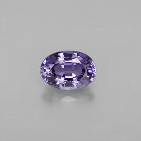 Saphir violet naturelle coupe ovale, 0,68 ct, VVS