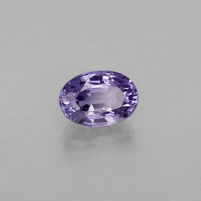 Saphir violet naturelle coupe ovale, 0,68 ct, VVS