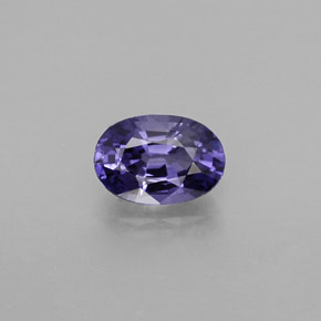 Saphir violet naturelle coupe ovale, 0,60 ct, VVS