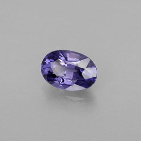 Saphir violet naturelle coupe ovale, 0,60 ct, VVS