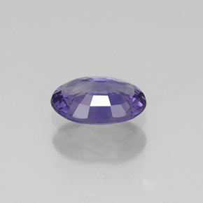 Saphir violet naturelle coupe ovale, 0,49 ct, VS
