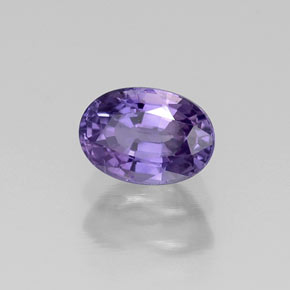 Saphir violet naturelle coupe ovale, 0,80 ct, VS