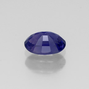 Saphir violet naturelle coupe ovale, 0,63 ct, VS
