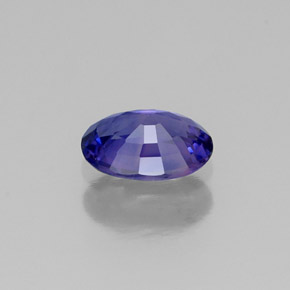 Saphir violet naturelle coupe ovale, 0,52 ct, VS