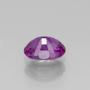 Saphir violet naturelle coupe ovale, 0,67 ct, VVS