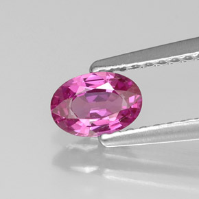 Saphir violet naturelle coupe ovale, 0,51 ct, VVS