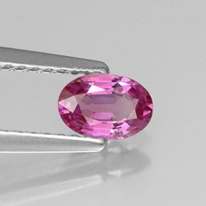 Saphir violet naturelle coupe ovale, 0,51 ct, VVS