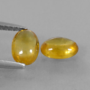 Achetez naturel ct jaune saphir gems, coupe ovale, en provenance thaïlande chez gemselect. en stock, livraison internationale!