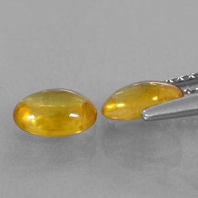 Achetez naturel ct jaune saphir gems, coupe ovale, en provenance thaïlande chez gemselect. en stock, livraison internationale!