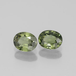 Achetez naturel ct vert saphir gems, coupe ovale, en provenance australie chez gemselect. en stock, livraison internationale!