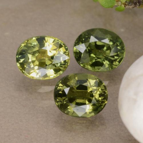 Achetez naturel 1,76ct vert saphir gems, coupe ovale, en provenance australie chez gemselect. en stock, livraison internationale!