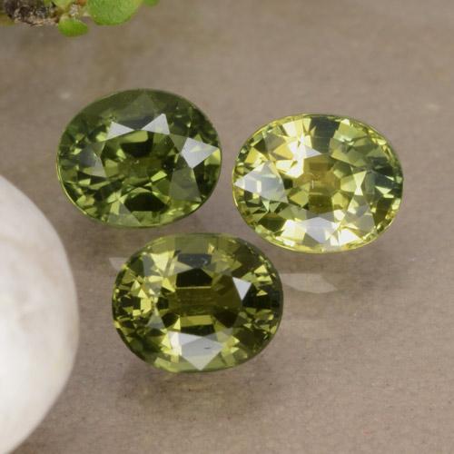 Achetez naturel 1,76ct vert saphir gems, coupe ovale, en provenance australie chez gemselect. en stock, livraison internationale!