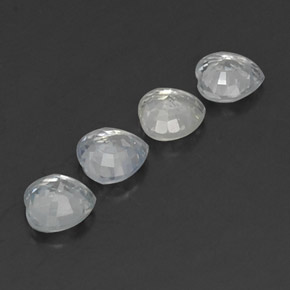 Achetez naturel ct blanc saphir gems, forme de coeur, en provenance sri lanka (ceylan) chez gemselect. en stock, livraison internationale!