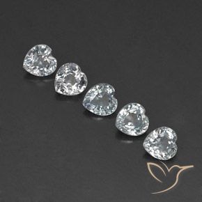 Shop natural 1.39ct Blanc bleuâtre Saphir gems, Cœur, from Sri Lanka at GemSelect. In stock, global shipping!