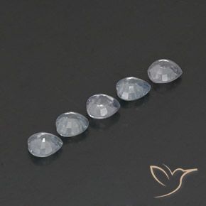 Shop natural 1.39ct Blanc bleuâtre Saphir gems, Cœur, from Sri Lanka at GemSelect. In stock, global shipping!