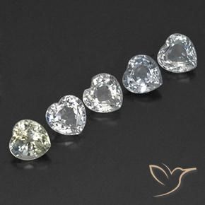 Shop natural 1.86ct Blanc chaud Saphir gems, Cœur, from Sri Lanka at GemSelect. In stock, global shipping!