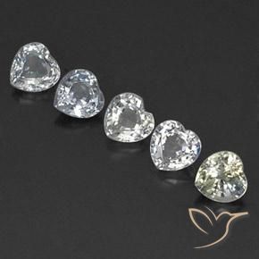 Shop natural 1.86ct Blanc chaud Saphir gems, Cœur, from Sri Lanka at GemSelect. In stock, global shipping!