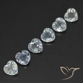 Shop natural 1.86ct Blanc bleuâtre Saphir gems, Cœur, from Sri Lanka at GemSelect. In stock, global shipping!