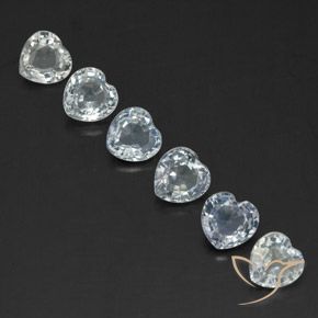 Shop natural 1.86ct Blanc bleuâtre Saphir gems, Cœur, from Sri Lanka at GemSelect. In stock, global shipping!
