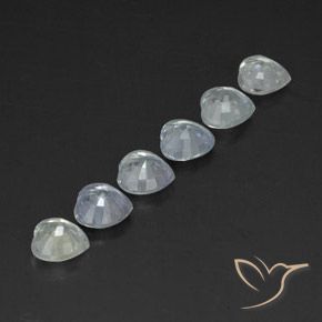 Shop natural 1.86ct Blanc bleuâtre Saphir gems, Cœur, from Sri Lanka at GemSelect. In stock, global shipping!