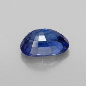 Saphir bleue naturelle coupe ovale, 2,12 ct, VVS-VS