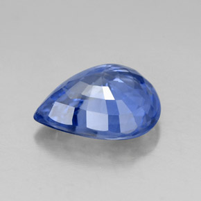 Saphir bleue naturelle en forme de poire, 3,07 ct, VS-SI