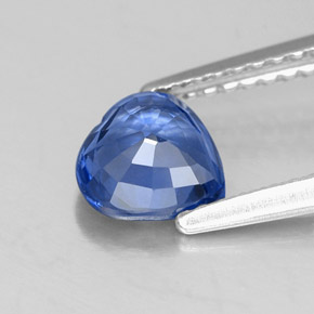 Saphir bleue naturelle forme de coeur, 1,06 ct, VVS
