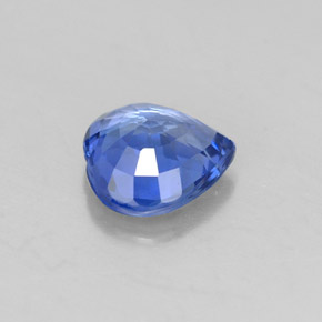 Saphir bleue naturelle forme de coeur, 1,12 ct, VVS