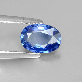 Saphir bleue naturelle coupe ovale, 0,95 ct, VVS-VS