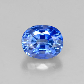 Saphir bleue naturelle coupe ovale, 1,03 ct, VS